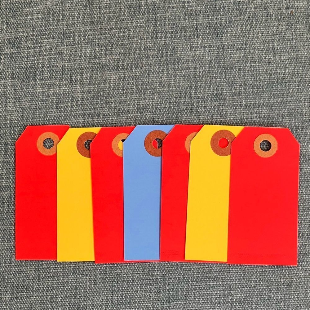 7 Gift Tags, Various Colors